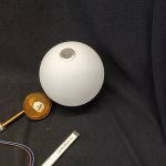 Плафон белый матовый стекло шар 150мм с резьбой G9 20мм для Favourite 3013 Blob