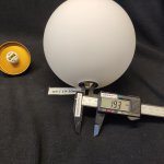 Плафон белый матовый стекло шар 150мм с резьбой G9 20мм для Favourite 3013 Blob