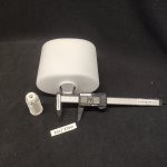 Плафон стеклянный эллипс матовый белый 140*120мм E14 (34мм посадка) FR5101-CL Bice