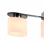 Плафон стеклянный эллипс матовый белый 140*120мм E14 (34мм посадка) FR5101-CL Bice