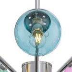 Плафон стекло бирюзовый 120мм (58мм посадка) Freya FR5083 Nancy