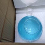 Плафон стекло бирюзовый 120мм (58мм посадка) Freya FR5083 Nancy