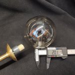 Плафон стекло шар янтарный 101мм с резьбой G9 21мм Freya FR5116PL Bethany