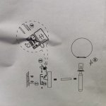 Плафон стекло белое матовое 150мм с резьбой 49мм бронза Freya FR5124 Zelda