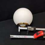 Плафон стекло белое матовое 150мм с резьбой 49мм бронза Freya FR5124 Zelda