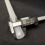 Плафон стекло трубка матовая 25*300мм с резьбой 20мм Lightstar 742 Struttura