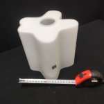 Плафон стекло матовое белое гармошкой 190*200мм E27 (50мм посадка) LS Nubi 8020 V2