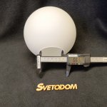 Плафон стекло шар матовый 148мм (67мм посадка) LSP-8176 SENECA