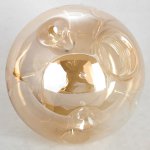 Плафон стекло янтарный 150мм с ямками резьба 39мм LSP-8309 ASTORIA