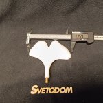 Декоративный керамический элемент плафон лепесток для светильников LSP-8455 Fayette 115*120мм