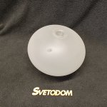 Плафон стеклянный эллипс полуматовый 150*110мм с резьбой G9 20мм LSP-8650 Covington