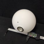 Плафон стекло белое матовое шар 120мм с резьбой G9 (20мм) LSP-8804 DOWNEY