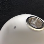 Плафон стекло белое матовое шар 120мм с резьбой G9 (20мм) LSP-8804 DOWNEY