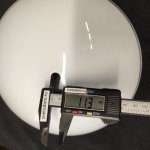 Плафон стекло матовое 220*50мм под стержень 12мм 5262 KAYLA