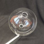 Плафон стекло прозрачное с двумя отверстиями 27мм диаметром 80мм Lumion 5671 LEDIO