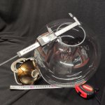 Плафон стекло прозрачное шар 300мм (80мм посадка) Lumion 6509 SUSPENTIONI