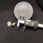 Плафон стекло полуматовый шар 100мм с резьбой 20мм Люмион 6516 GLOW