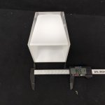 Плафон стекло белое матовое квадратное 117*95мм E14 (30мм посадка) LENTE LSC-25