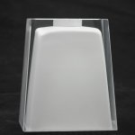 Плафон стекло белое матовое квадратное 117*95мм E14 (30мм посадка) LENTE LSC-25