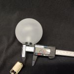 Плафон стекло полуматовое шар 80мм G9 с резьбой 20мм Lussole LSP-7001 BEAUMONT