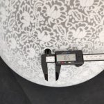 Плафон стекло с узором под стержень 380*80мм C908 Geometry Pascal (архив)