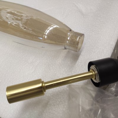 Плафон стекло тонированное 270*65мм с резьбой 22мм SL1174 DESIMA