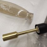 Плафон стекло тонированное 270*65мм с резьбой 22мм SL1174 DESIMA