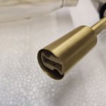 Плафон стекло тонированное 270*65мм с резьбой 22мм SL1174 DESIMA