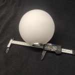 Плафон стекло шар матовый 120мм с резьбой G9 20мм MOD013PL/FL Ring