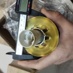 Плафон стекло матовое под пружины 150мм (46мм посадка) MOD048WL/PL/CL Nostalgia