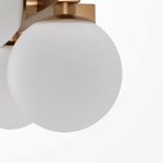 Плафон стекло шар белый 100мм с резьбой G9 20мм MOD547/545 Dallas