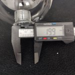 Плафон стекло шар прозрачный 100мм с резьбой G9 20мм MOD547/545 Dallas