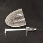 Плафон стекло матовое с узором 120*140мм E14 (31мм посадка) RC145 Sabina