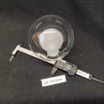 Плафон стекло прозрачное двойное 120мм с резьбой G9 20мм MD2063 Bocci Clear
