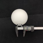 Плафон стекло белое матовое шар 120мм (30мм посадка) Мв 306 под пружину