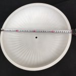 Плафон стекло центральное под стержень 400*100мм Mw light 31701 Афродита цвета шампань