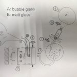 Плафон стекло шар прозрачный с пузырьками 120мм (56мм посадка) Lumion/Odeon 4554 CANDICE