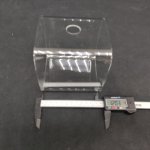 Плафон стекло прозрачное квадрат 120*120мм G9 (22мм посадка) Ст лючи SL602