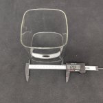 Плафон стекло прозрачное квадрат 120*120мм G9 (22мм посадка) Ст лючи SL602