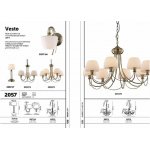 Плафон стекло 140*114мм Е27 Odeon light 2057 серии Vesto