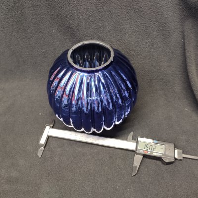 Плафон стекло синий 150мм с двумя отверстиями 57мм APL.608.11 Zhizel Плафон стекло синий 150мм с двумя отверстиями 57мм APL.608.11 Zhizel