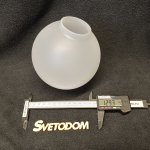 Плафон стекло шар полуматовый 130мм под пружины посадка 47мм