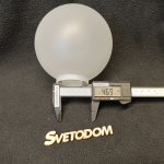 Плафон стекло шар полуматовый 130мм под пружины посадка 47мм