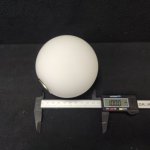 Плафон стекло шар матовый белый 100мм с резьбой под G9 цоколь Кинк Сида