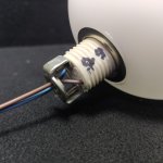 Плафон стеклянный шар матовый белый 120мм с резьбой G9 CL205 Рунд