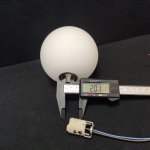 Плафон стекло шар матовый белый 100мм с резьбой под G9 цоколь Кинк Сида