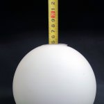 Плафон стекло шар матовый белый 150мм с резьбой Е27 40мм Kink Light Сида