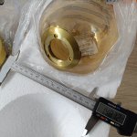 Плафон стекло янтарный 150мм с резьбой 37мм SL1162 GORIZIA