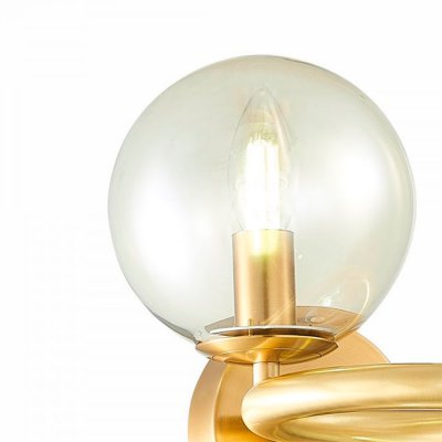 Плафон стекло янтарный 150мм с резьбой 37мм SL1162 GORIZIA