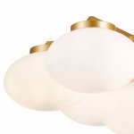 Плафон стеклянный эллипс матовый белый 250мм (80мм посадка) SL1503 Modica под пружины